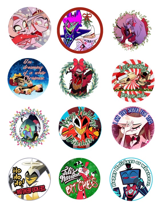 Hazbin Hotel and Helluva Boss Hellaverse Set of 12 Acrylic