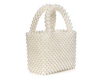 Perle Clutch Tasche, Perle Taschen, Perlen Clutch Tasche, Brautjungfer Tasche, Brauttasche, Perlentasche, Perle Geldbörse, Hochzeit Clutch Tasche, Perle Perlen Taschen