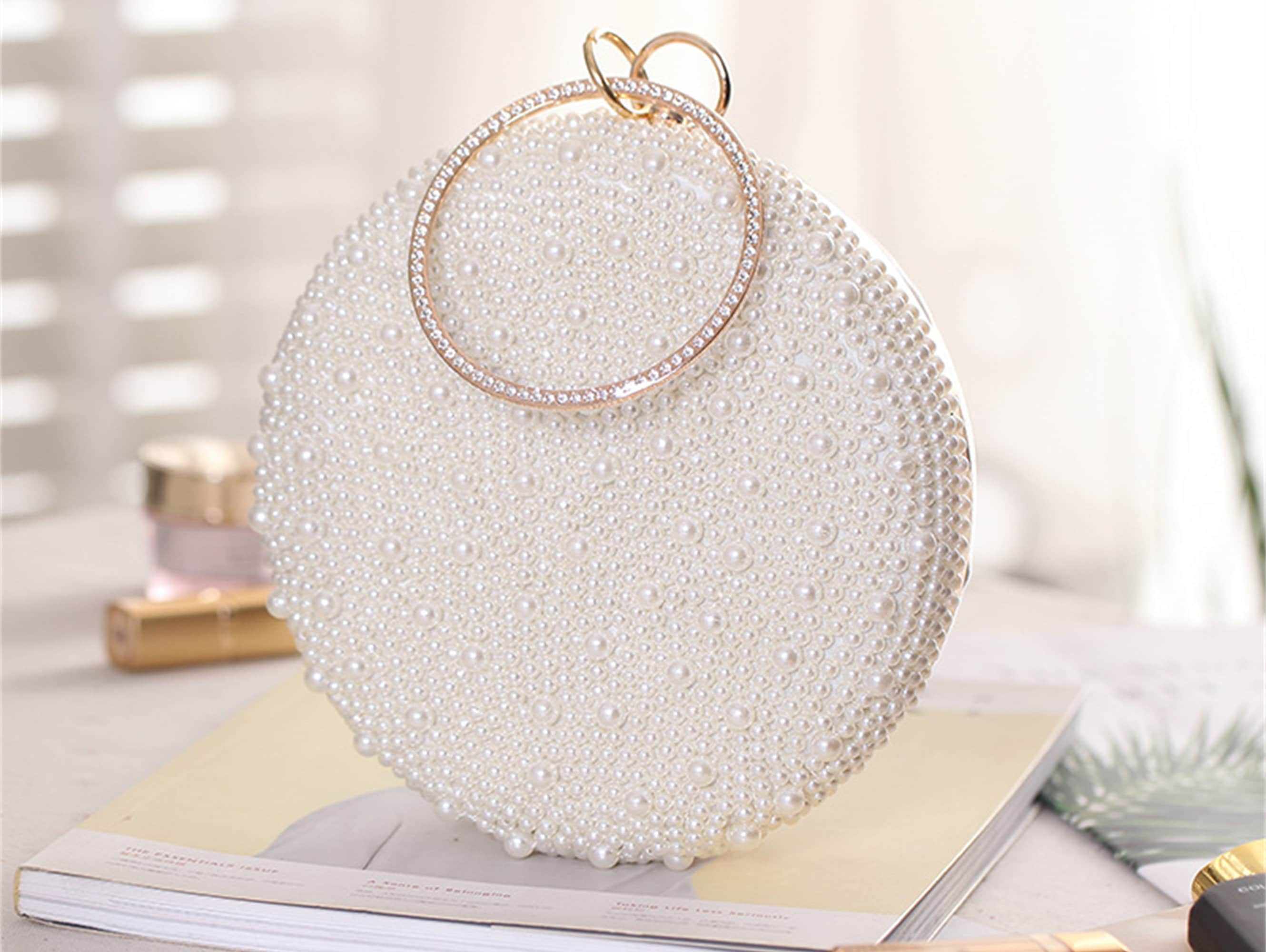 Silver Canvas Ladies Wedding Bridal Hand Bag, Size: 6 X 7 X 4 Inch ( L X W  X H )