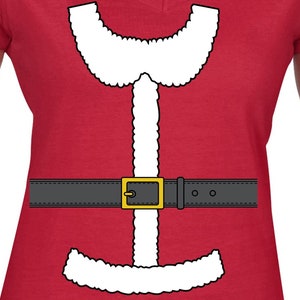 Archivos de corte para el diseño de la camiseta del disfraz de la Sra. Claus: Cricut, SVG, Silhouette Cameo, PNG, EpS, PDF, DxF, Navidad