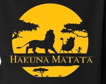 Hakuna Matata Digital Files - Design Files - Cricut - SvG - Silhouette Cameo - PNG - EpS - PDF - DxF - The Lion King