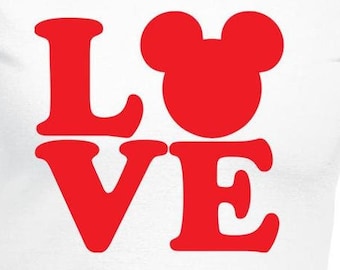 Love Digital Files - Design Files - Cricut - SvG - Silhouette Cameo - PNG - EpS - PDF - DxF - Mickey & Minnie
