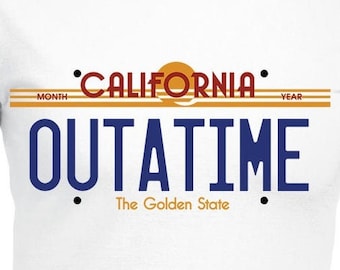 Outatime License Plate Digital Files - Design Files - Cricut - SvG - Silhouette Cameo - PNG - EpS - PDF - DxF - Back To The Future