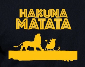 Hakuna Matata Digital Files - Design Files - Cricut - SvG - Silhouette Cameo - PNG - EpS - PDF - DxF - The Lion King
