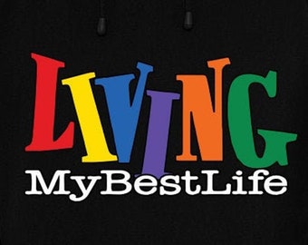 Living My Best Life Digital Files - Design Files - Cricut - SvG - Silhouette Cameo - PNG - EpS - PDF - DxF - Living Single Inspired