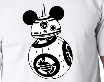 BB-8 Mickey Digital Files - Design Files - Cricut - SvG - Silhouette Cameo - PNG - EpS - PDF - DxF - Star Wars