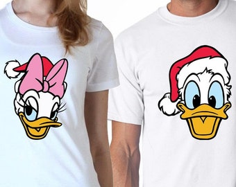 Donald & Daisy Christmas Couples Set Digital Files - Design Files - Cricut - SvG - Silhouette Cameo - PNG - EpS - PDF - DxF - Duck