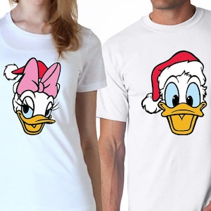Donald & Daisy Christmas Couples Set Digital Files - Archivos de diseño - Cricut - SvG - Silhouette Cameo - PNG - EpS - PDF - DxF - Pato