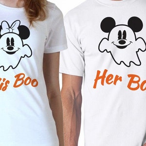 His Boo Her Boo Pärchen Set Digitale Dateien - Design Files - Cricut - SvG - Silhouette Cameo - PNG - EpS - PDF - DxF - Mickey & Minnie