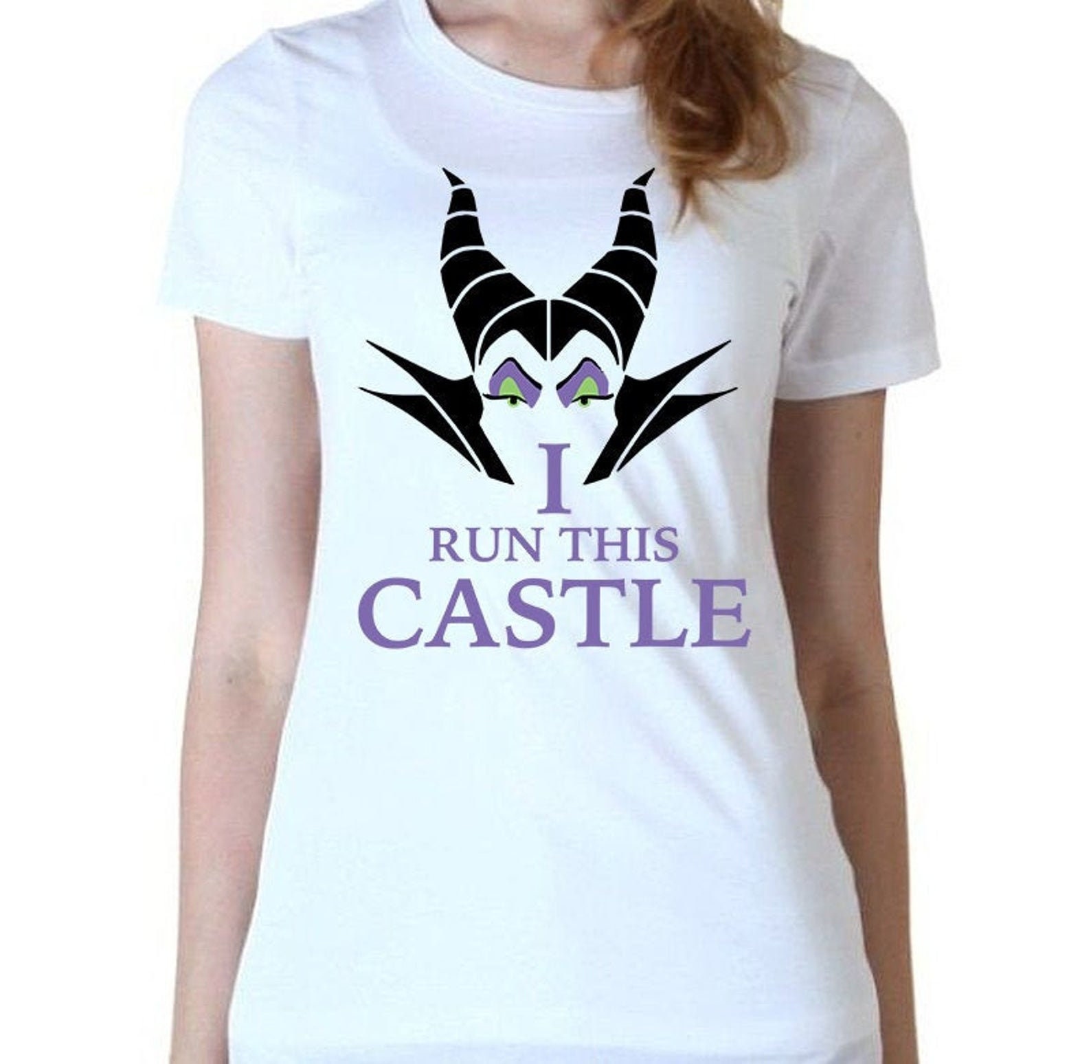 Fifth Sun Women's "I Run This Castle" Tri-Blend Racerback Layering Tank Top - View #13