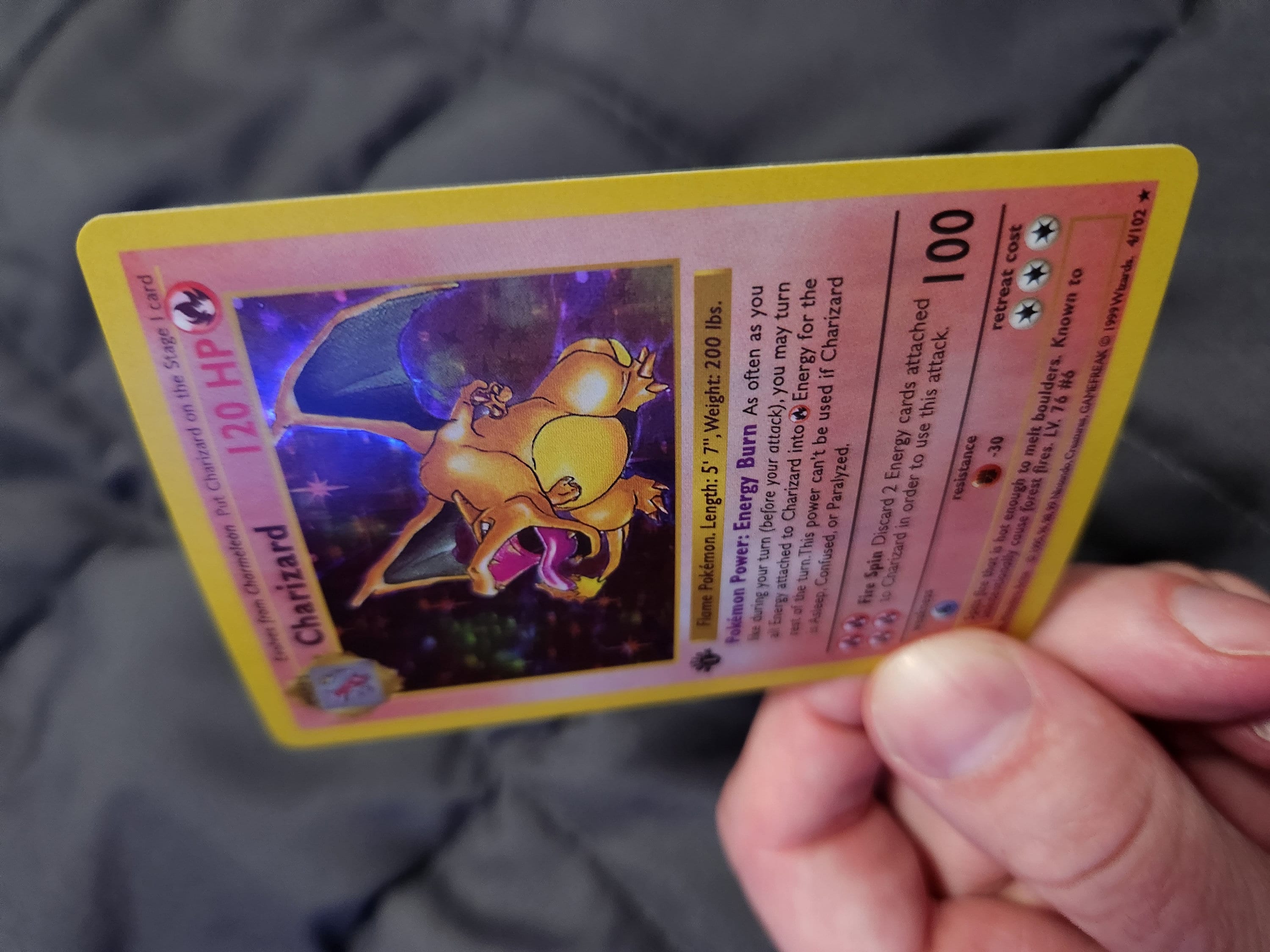 1st Edition Shadowless Holo Charizard 1999 Replica - Etsy 1st Edition Shadowless Holo Charizard 1999 Replica - Etsy