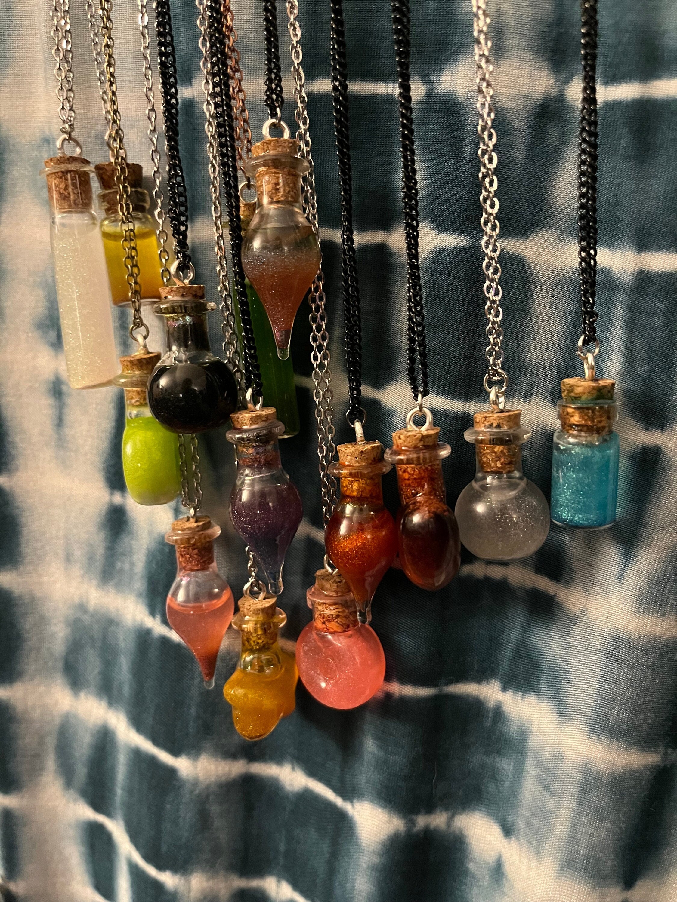 Buy Potion Bottle Necklace Blood Collection 1 Glow in the Dark the  Apothecary Online in India - Etsy