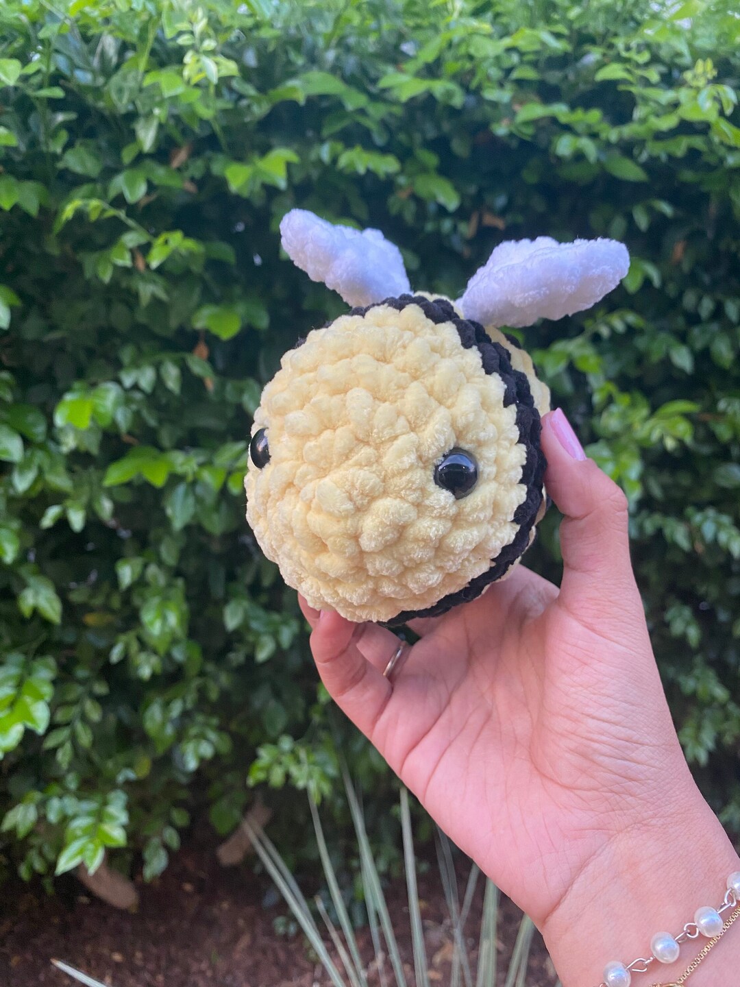 Crochet Bee Plush Baby Bee Plush Crochet Bee Plushie Etsy