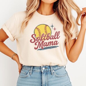 Retro Softball Mama PNG Sublimation Design, Softball Mom Png, Vintage Softball Season Digital Download, Sports Mom Png, Softball Shirt Png