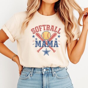 Retro Softball Mama PNG Sublimation Design, Softball Mom Png, Vintage Softball Season Digital Download, Sports Mom Png, Softball Shirt Png