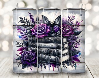 Morally Grey Tumbler Wrap, 20 oz Skinny Tumbler Sublimation Design, Bookish PNG, Booktok Romantasy Png, Romance Spicy Book Lover Png