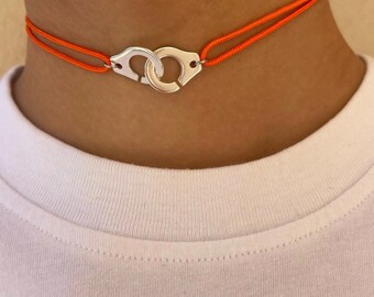 Collier menottes Orange