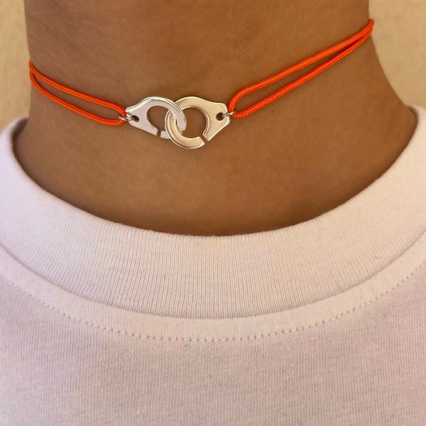 Collier menottes Orange