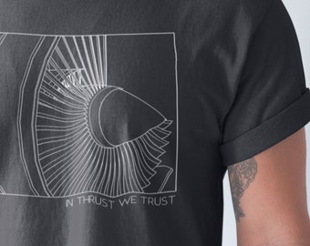 In Thrust We Trust, Airplane Turbine, Jet Engine Shirt, Aircraft Engineer, Airplane Mechanic, Pilot Tshirt, Aviation Shirt,  Jet Maintenance