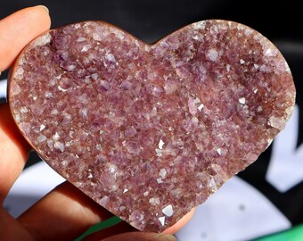 Corazón de amatista arándano T