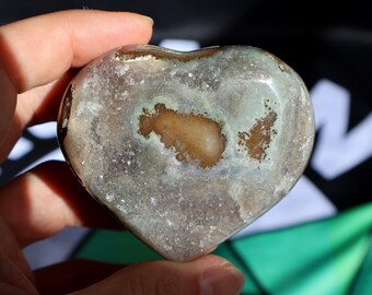 Racimo de amatista en forma de corazón O