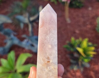 Pink Amethyst Crystal Tower 5.3oz Natural Stone
