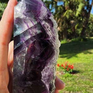 Feather Rainbow Fluorite Tower 12.9 oz Natural Stone