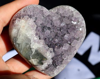 Corazón de racimo de amatista R