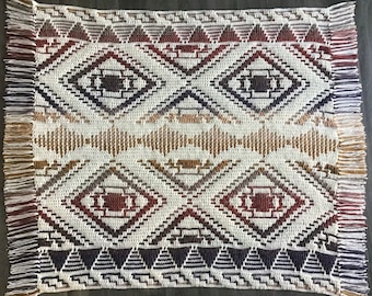 Padrão de crochê Aztec Flow: Manta Mosaico, Caminho de Mesa (PDF)