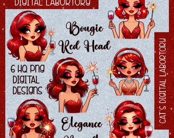 Bougie RED Elegance Bundle Pack HQ Digital PNGs