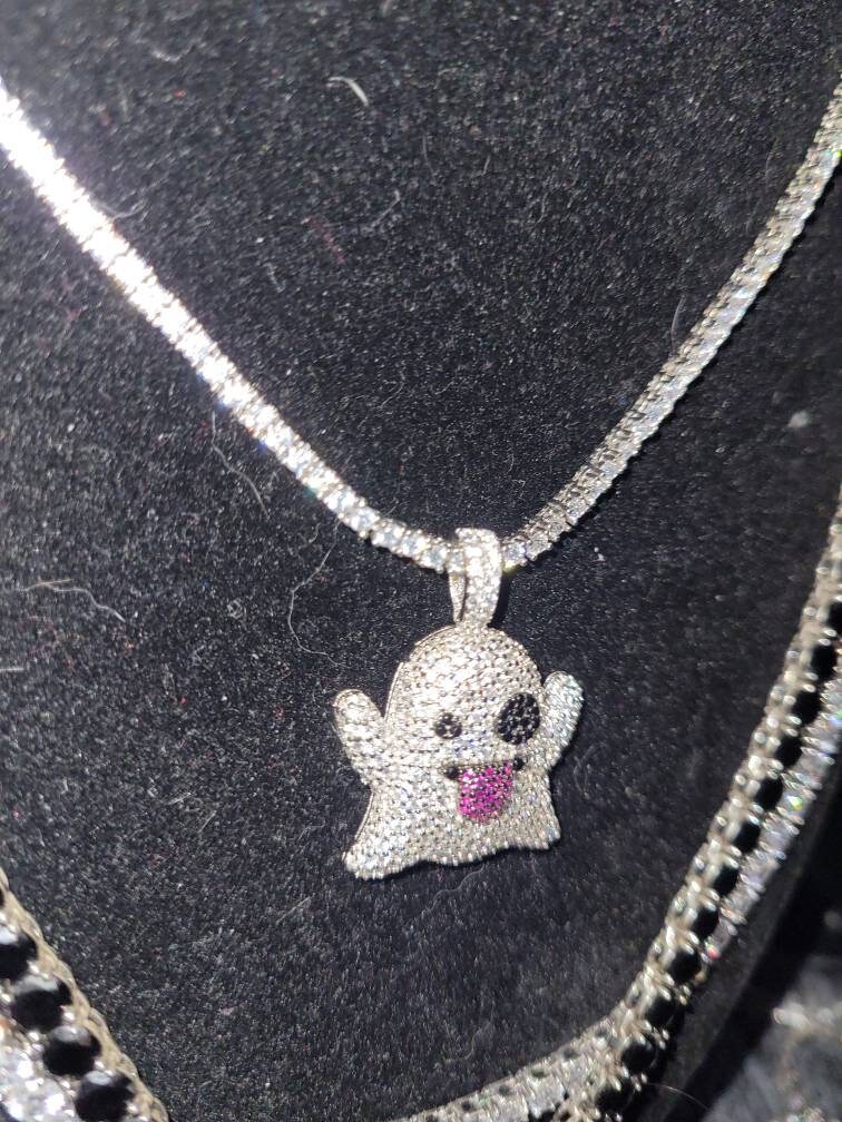 Snapchat ghost pendant sale