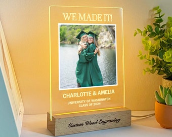 College graduation gift, Personalized gifts for best friends, Custom graduation gift for friends, Graduation photo print, GG02