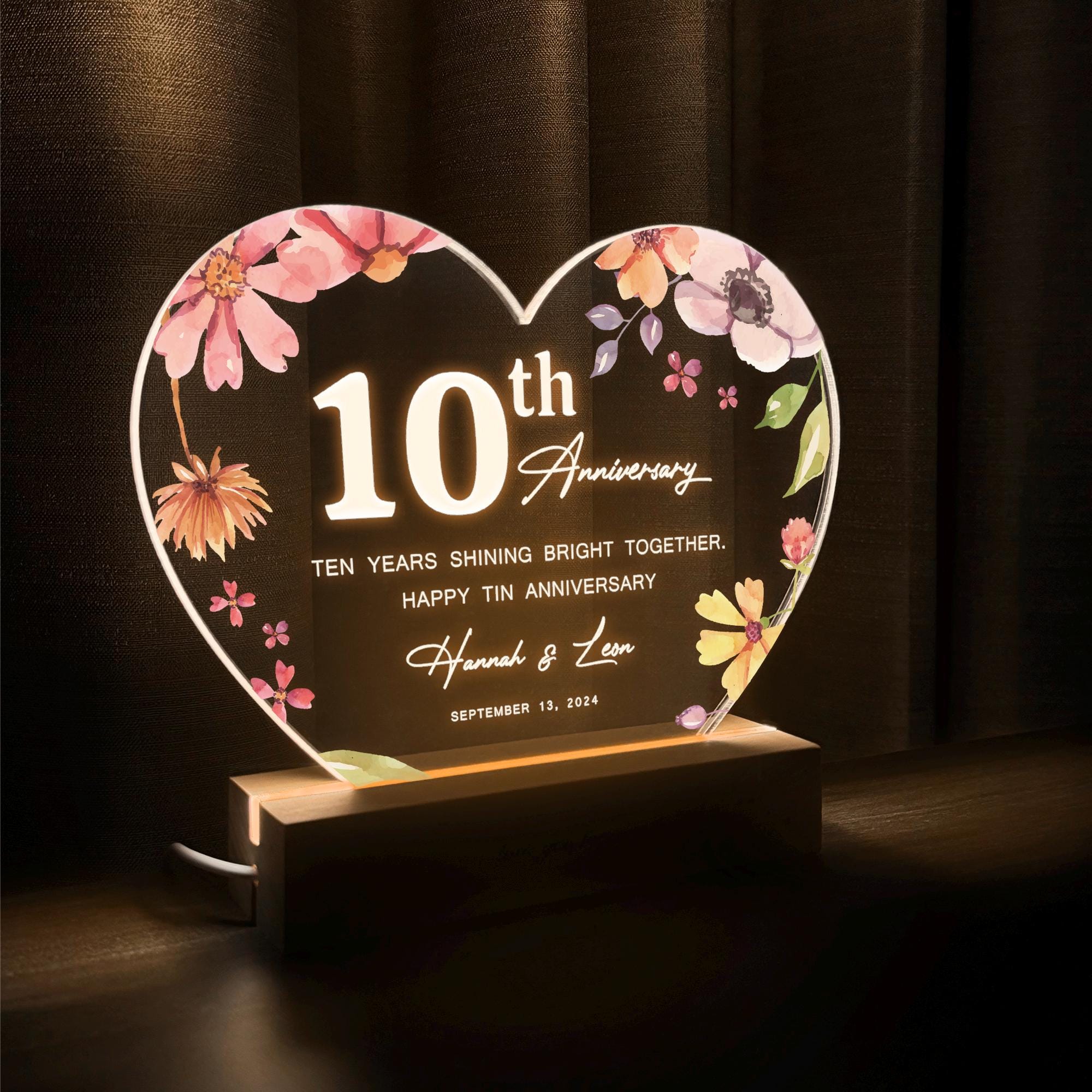 10th Anniversary Gift, Tin Anniversary Gift, Aluminum Anniversary
