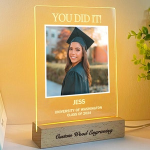 Regalo de graduación personalizado, Regalos de graduación personalizados para hijo e hija, Regalo para graduación, Impresión fotográfica de graduación, GG02 imagen 1
