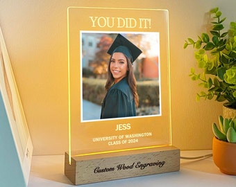 Custom graduation gift, Personalized graduation gifts for son and daughter, Gift for graduation, Graduation photo print, GG02