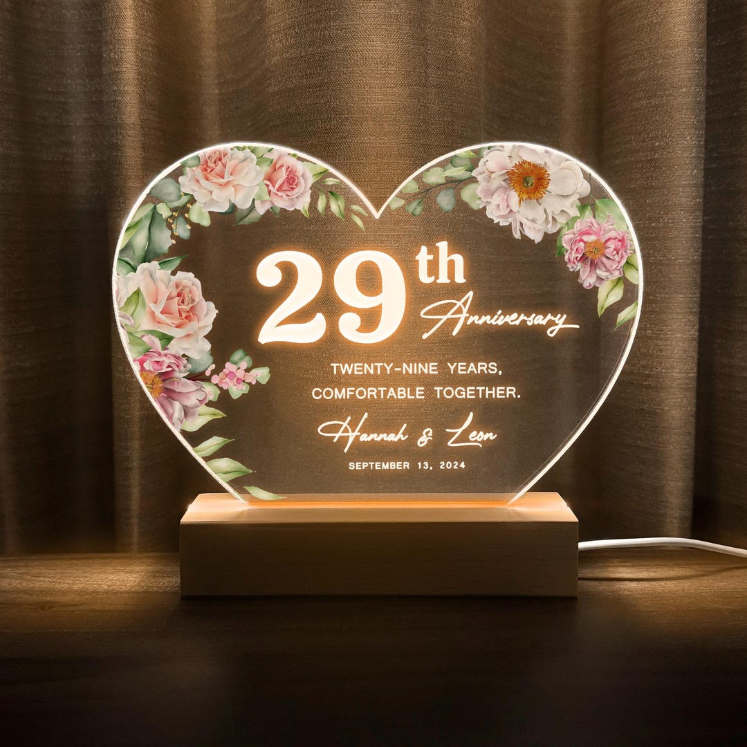 29th Anniversary Gift, Furniture Anniversary, 29 Year Anniversary Gift ...
