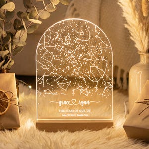 Custom star map by date, Gift for him, Anniversary gift, Boyfriend gift, Personalized christmas gifts, Night sky by date, STAR01AP
