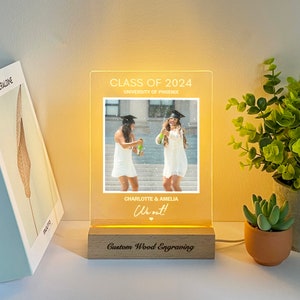 Graduation gift, Personalized gifts for best friends, College graduation gift, Custom night light, GG01 image 2