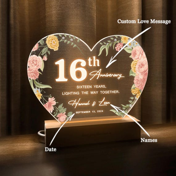 16th Anniversary Gift, Wax Anniversary Gift, Anniversary Gift