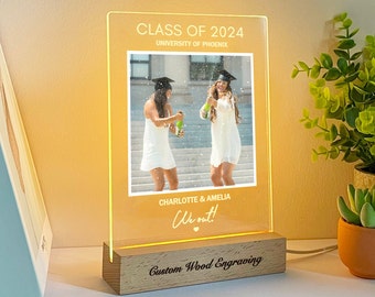 Graduation gift, Personalized gifts for best friends, College graduation gift, Custom night light, GG01