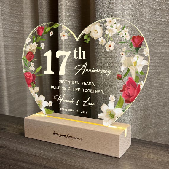 17th Anniversary Gift, Furniture Anniversary Gift, 17 Year