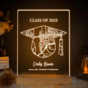 Cadeau pour lui, cadeau de remise des diplômes personnalisé, cadeau de remise des diplômes personnalisé avec nom, date et école, cadeau de remise des diplômes universitaires pour elle, MAP22