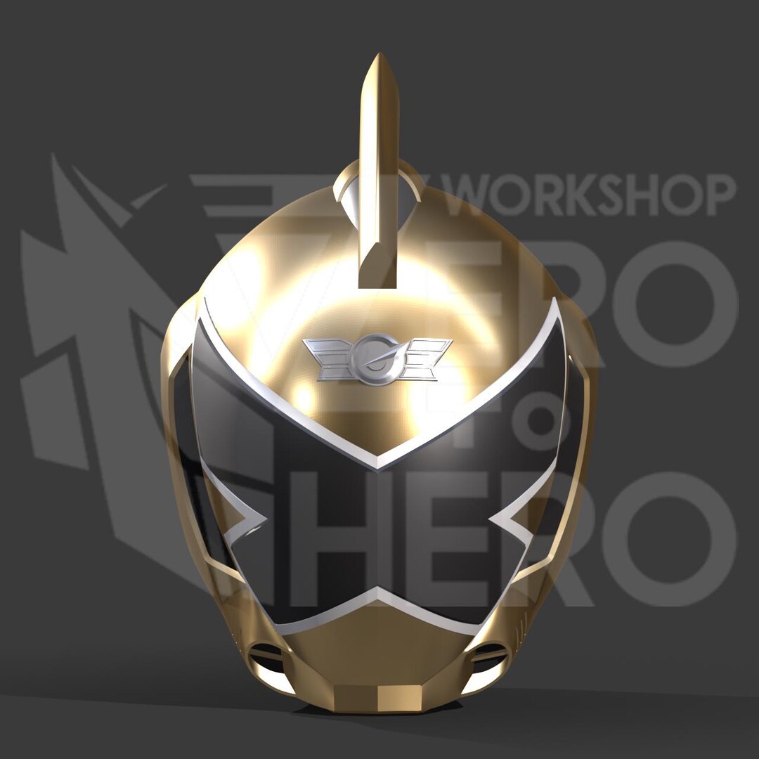 Power Rangers Rpm Helmet Power Ranger RPM - Go-onger Gold Helmet 3D File - Etsy