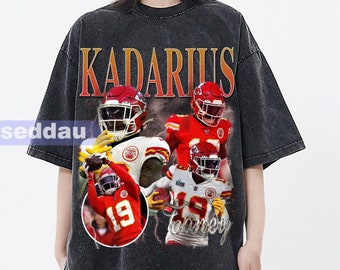 Kadarius Toney vintage Washed T-Shirt, Wide Receiver Homage Graphic Unisex Long Sleeve, Bootleg Retro 90's Fans Hoodie Gift