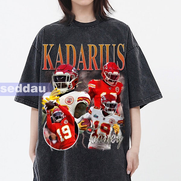 Kadarius Toney Vintage Washed T-Shirt, Wide Receiver Homage Graphic Unisex Long Sleeve, Bootleg Retro 90's Fans Hoodie Gift