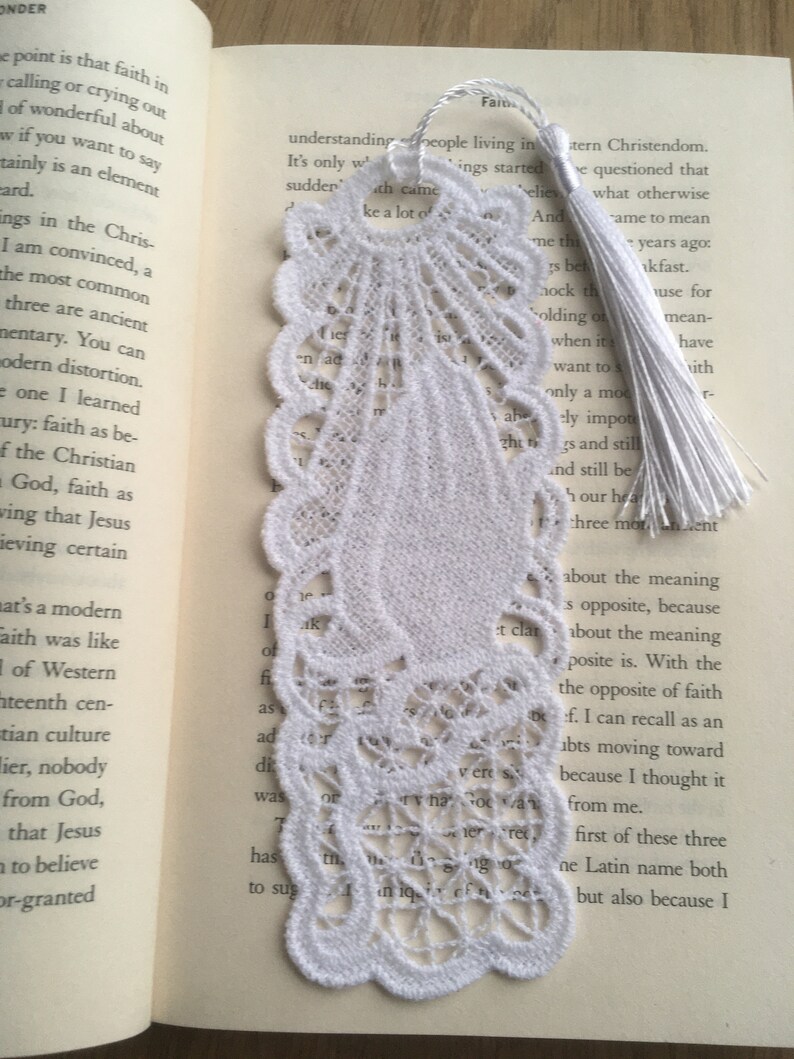 Lace Praying Hands Bookmark - Etsy UK