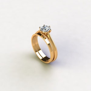 Moissanite Ring-925 Sterling Silver Ring-Moissanite Solitaire Ring-Wedding Band Ring-Moissanite Engagement Ring-Band Ring-Ring For Women
