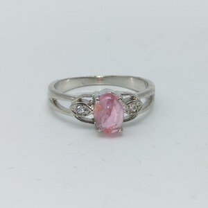 Pink Tourmaline Ring-Sterling Silver Ring-Engagement Ring-Dainty Tourmaline Ring-Women Silver Ring-Tourmaline Promise Ring- Gift for Woman