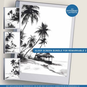 remarkable 2 Sleep Screen Template Bundle | Remarkable Custom Lock Screen Cover | Remarkable Suspended Screen Template for Notebooks
