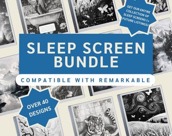 Pacchetto completo Sleep Screen compatibile con Remarkable 2 / Mega Bundle